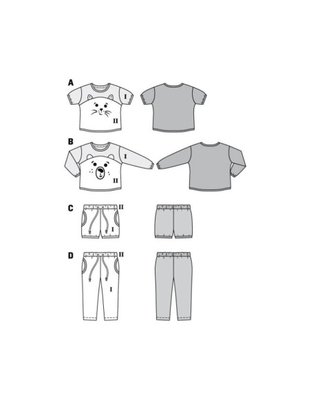 Patron de pyjamas - Burda 9326
