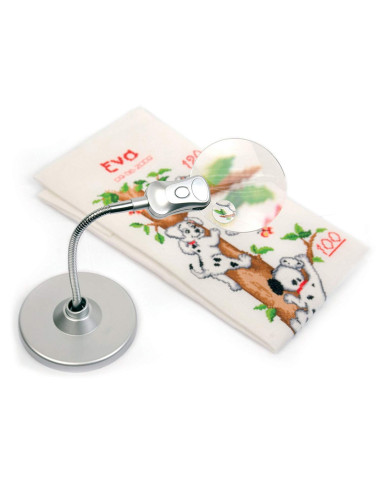 Loupe sur table avec éclairage LED Purelite