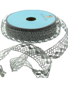 Dentelle lurex - Argent