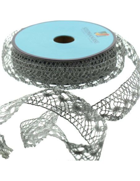 Dentelle lurex - Argent