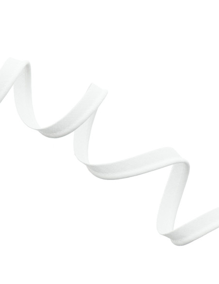 Passepoil tout textile 10 mm - Blanc