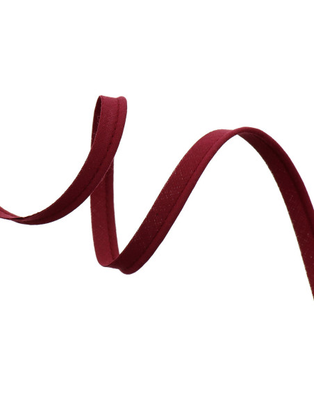 Passepoil tout textile 10 mm - Bordeaux