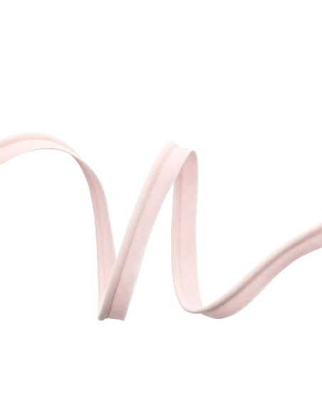 Passepoil tout textile 10 mm - Rose pâle