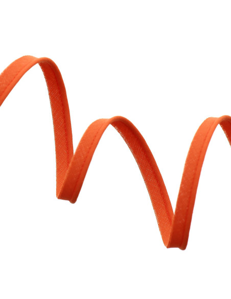 Passepoil tout textile 10 mm - Orange vif