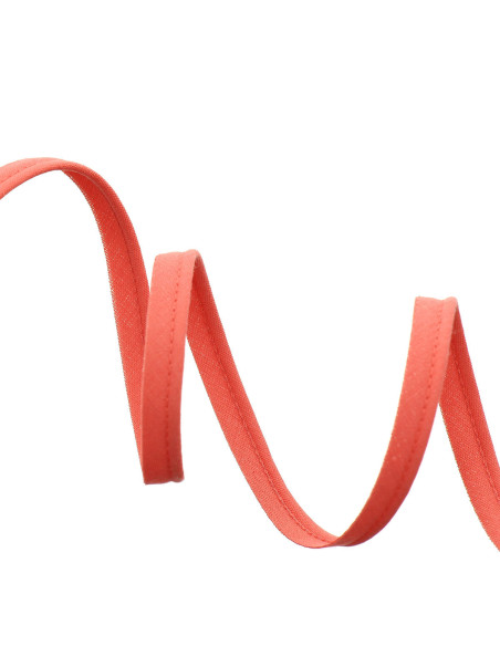 Passepoil tout textile 10 mm - Corail