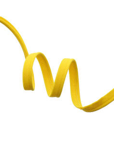 Passepoil tout textile 10 mm - Jaune