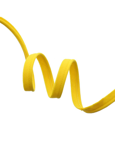Passepoil tout textile 10 mm - Jaune
