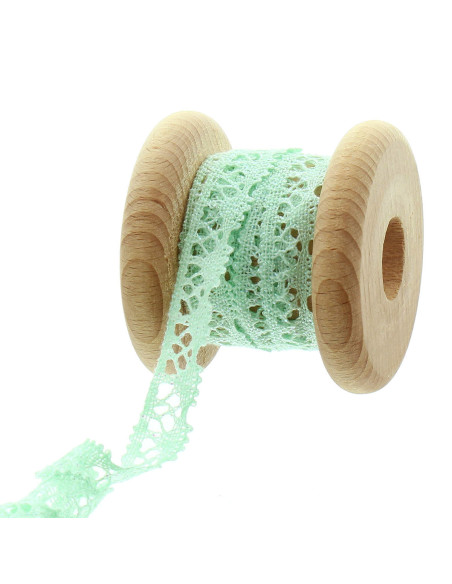 Dentelle iridescente - Vert eau