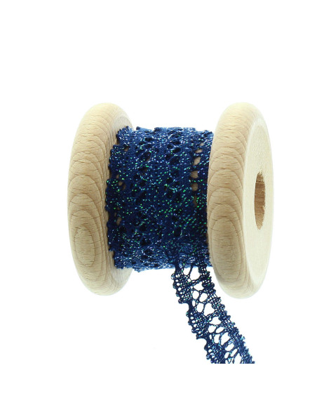 Dentelle iridescente - Bleu marine
