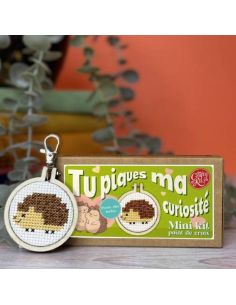 Mini kit broderie point de croix - Tu piques ma curiosité