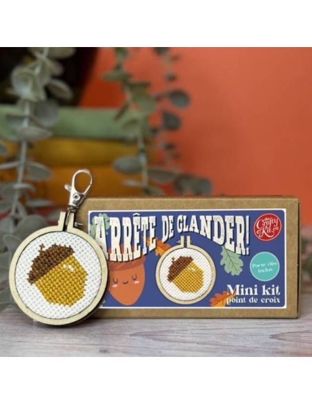 Mini kit broderie point de croix - Arrête de glander