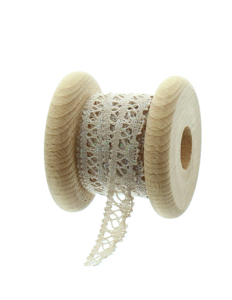 Dentelle iridescente - Beige