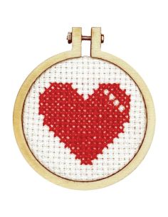 Mini kit broderie point de croix - Be my valentine 2