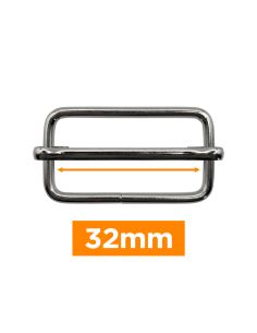 Boucle coulissante premium - Argent 32 mm