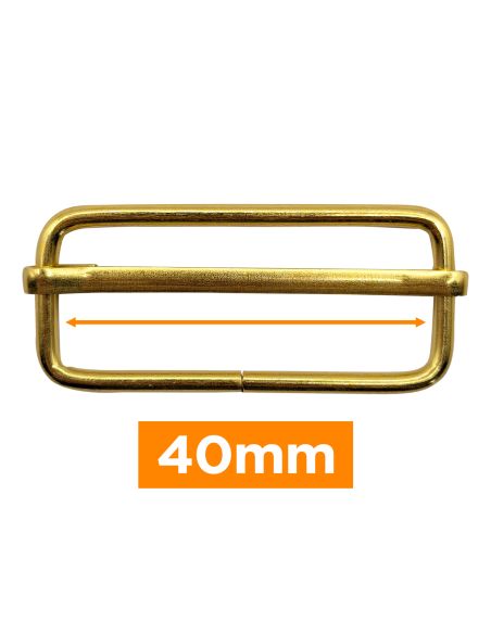 Boucle coulissante premium - Or 40 mm