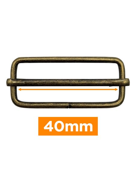 Boucle coulissante premium - Bronze 40 mm