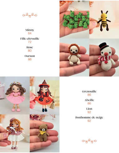 Livre poupées en micro-crochet