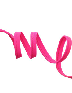 Passepoil tout textile 10 mm - Rose fluo