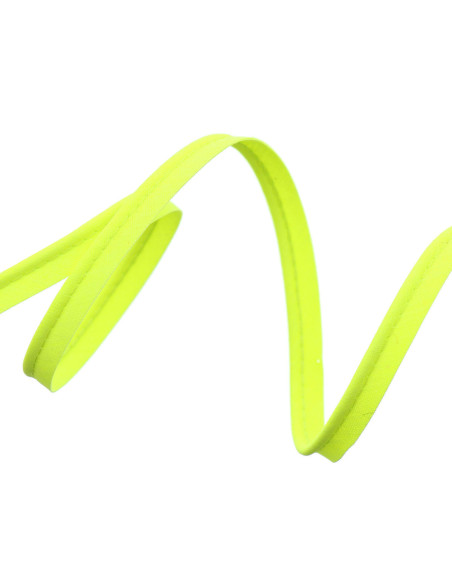 Passepoil tout textile 10 mm - Jaune fluo