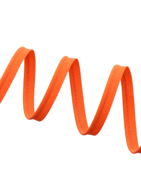 Passepoil tout textile 10 mm - Orange fluo