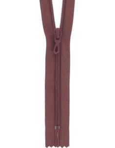 Fermeture éclair nylon - Muscade