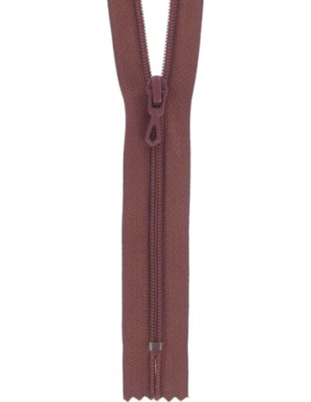 Fermeture éclair nylon - Muscade