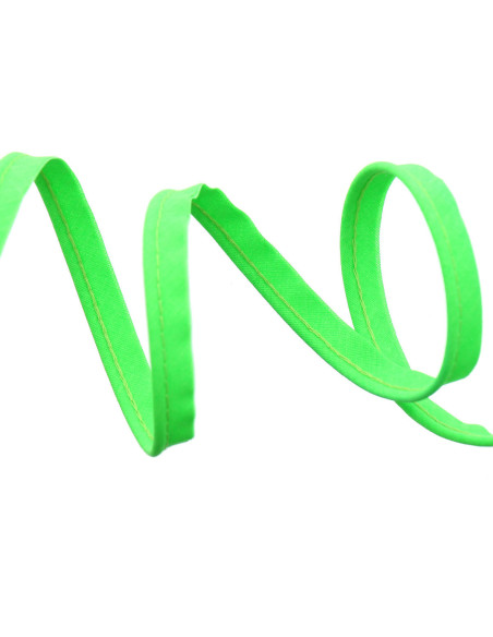 Passepoil tout textile 10 mm - Vert fluo