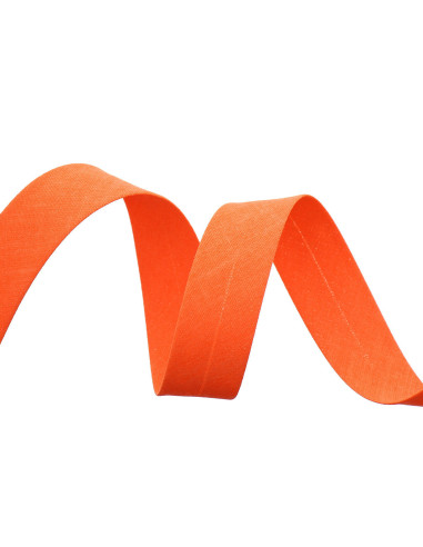 Biais tout textile - Orange fluo
