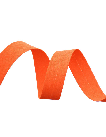 Biais tout textile - Orange fluo