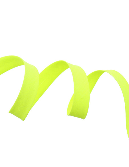 Biais tout textile - Jaune fluo