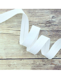 Biais coton bio - Blanc