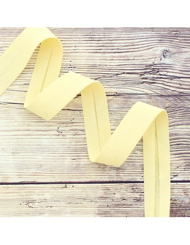 Biais coton bio - Jaune