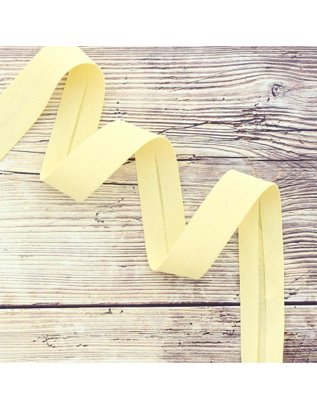 Biais coton bio - Jaune