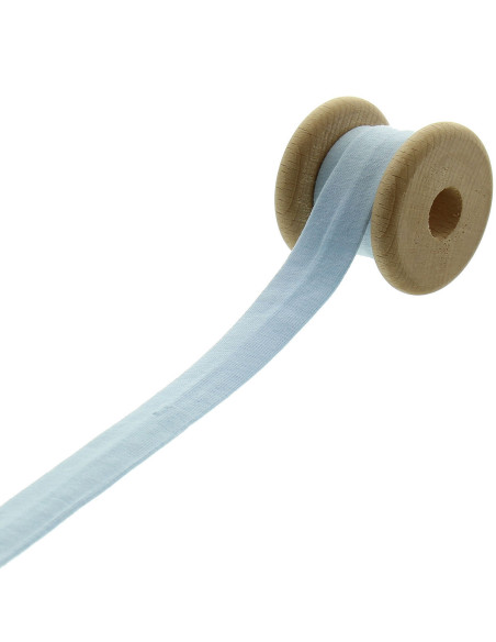 Biais jersey coton - Bleu ciel