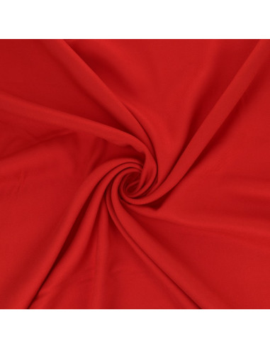 Tissu gabardine de viscose - Rouge