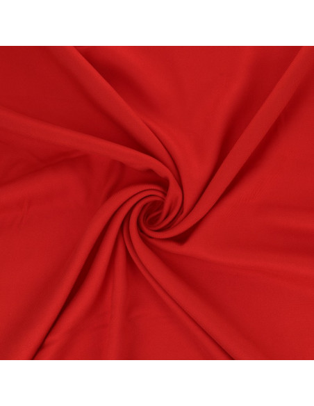 Tissu gabardine de viscose - Rouge