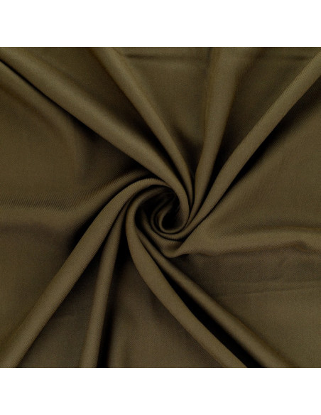 Tissu gabardine de viscose - Kaki