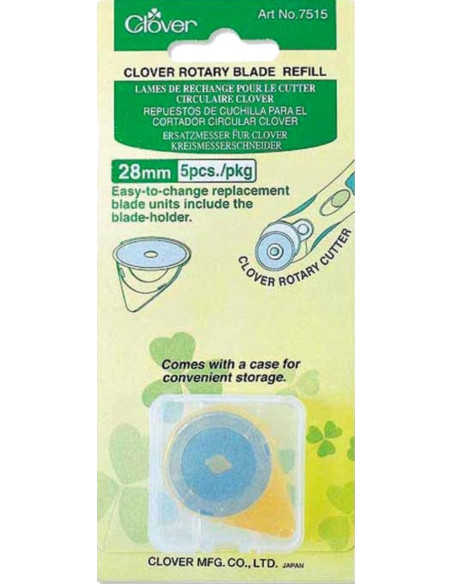 5 lames de rechange pour cutter Clover - 28 mm