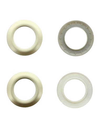 Lot 8 oeillets rideaux Ø44 mm - Satinés - Beige doré