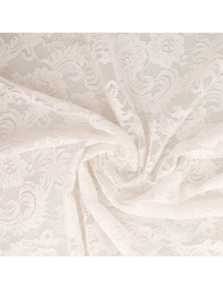 Tissu dentelle Natasha - Blanc
