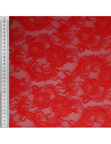 Tissu dentelle Natasha - Rouge