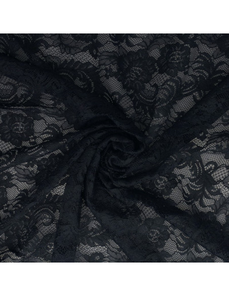 Tissu dentelle Natasha - Bleu marine