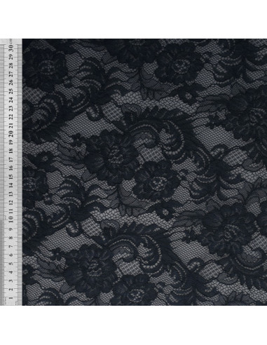 Tissu dentelle Natasha - Bleu marine