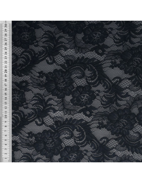 Tissu dentelle Natasha - Bleu marine