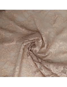 Tissu dentelle Natasha - Gris clair