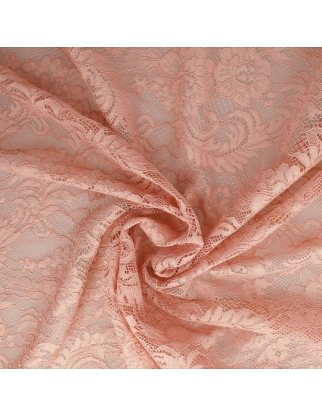 Tissu dentelle Natasha - Rose clair