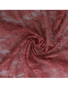 Tissu dentelle Natasha - Vieux rose