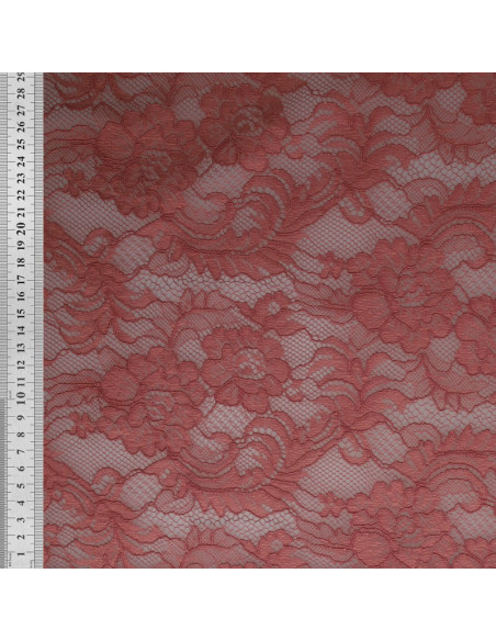 Tissu dentelle Natasha - Vieux rose