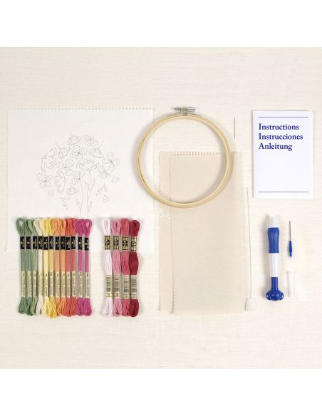 Kit punch needle - Pavots printaniers