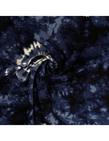Tissu tie and dye - Bleu